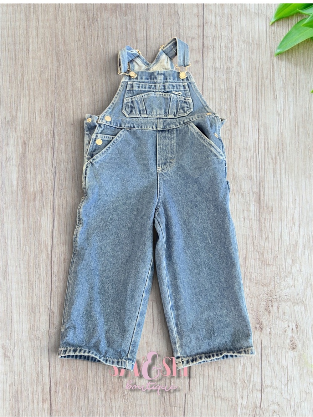 Toddler Classic Denim Overalls - Light Blue Size 2/3